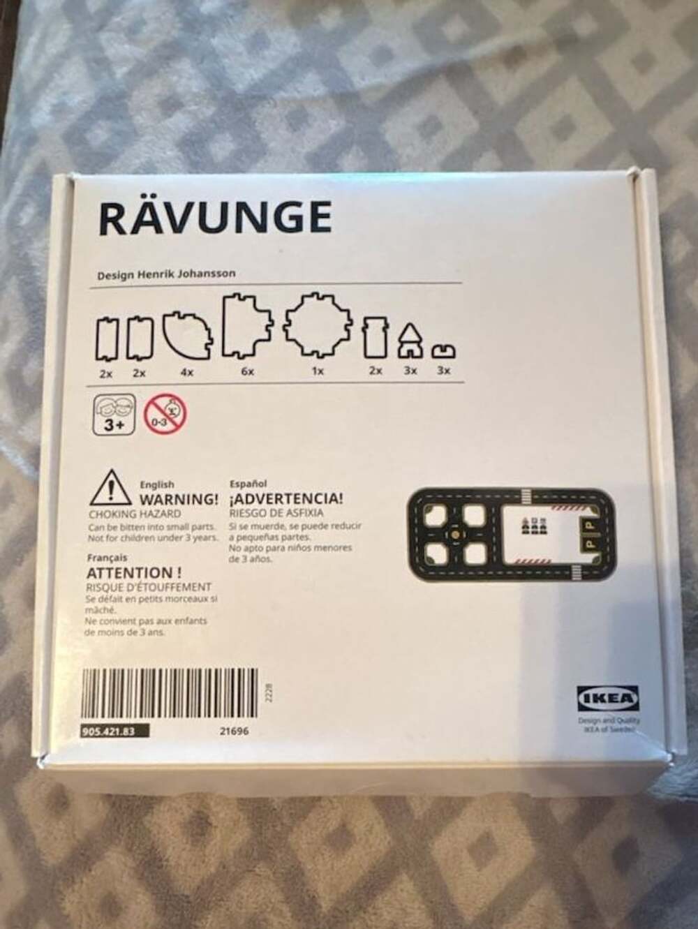 IKEA RAVUNGE Toy Road Puzzle Track Set